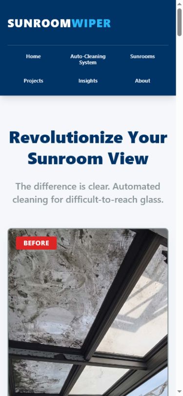 Sunroom Wiper System mobile site